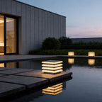 Outdoor Wall Pillar Lights Modern Waterproof Outdoor Garden Light