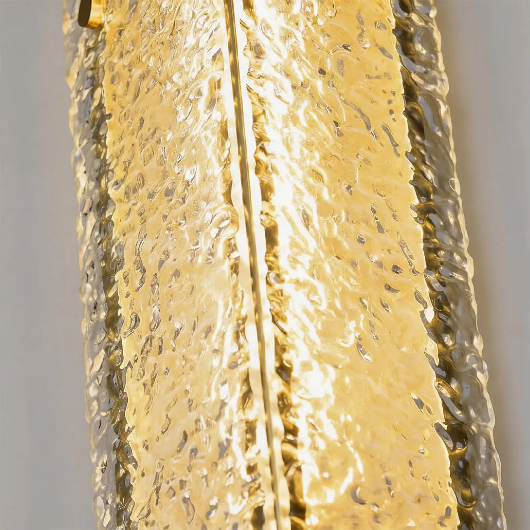 Gold Outdoor Wall Lights Luxury Waterproof LED Art Light