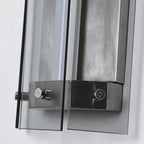 Silver Outdoor Wall Lights Modern Waterproof Glass LED Light