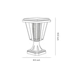 Outdoor Waterproof Post Lamp Modern Solar Motion Sensor Light