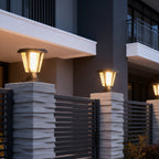Outdoor Waterproof Post Lamp Modern Solar Motion Sensor Light