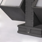Outside up down Wall Lights Black Adjustable Square Light