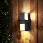 Outside up down Wall Lights Black Adjustable Square Light