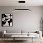 Oval LED Pendant Light Modern Aluminum Ceiling Light