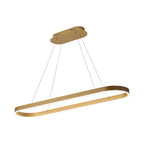 Oval LED Pendant Light Modern Aluminum Ceiling Light