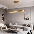 Oval LED Pendant Light Modern Aluminum Ceiling Light