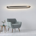 Oval LED Pendant Light Modern Aluminum Ceiling Light
