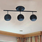 3-Light Bowled Metal Semi Flush Mount Ceiling Light – Modern & Bright