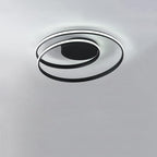 Spiraling Halo Ceiling Light Circular LED Modern Flush Mount Lighting