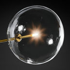 Geometrical Globe Chandelier Lamp Metal Glass Kitchen Dining Room Ceiling Light
