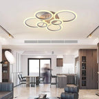 Circles Aluminum Acrylic Flush Mount Lighting LED Ceiling Lights