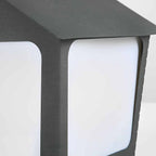 Patio Pillar Lights LED Waterproof Black Modern Light
