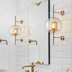 Personalized Creative Retro Industrial Style Corridor Bronze Glass Tank Wall Sconces
