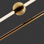 Linear Chandelier Metal Glass Kitchen Dining Room Ceiling Light