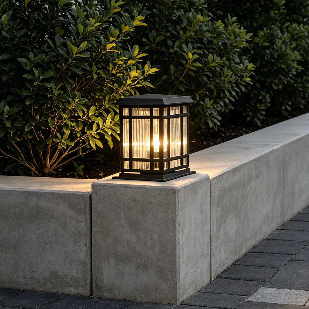 Pillar Solar Light Dual Power Supply Vintage LED Waterproof Light