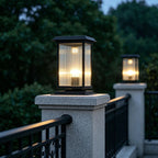 Pillar Solar Light Dual Power Supply Vintage LED Waterproof Light