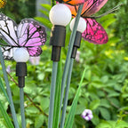 6 PCS Butterfly Solar Garden Lights Six-Head Lawn Stake Light