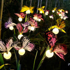 6 PCS Butterfly Solar Garden Lights Six-Head Lawn Stake Light