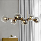 Globe Nordic Glass Bubble Chandelier Metal Industrial Chandelier Ceiling Lights