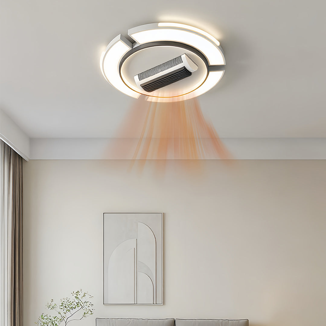 Bladeless Ceiling Fans With Light Full Spectrum LED Fan Lamp