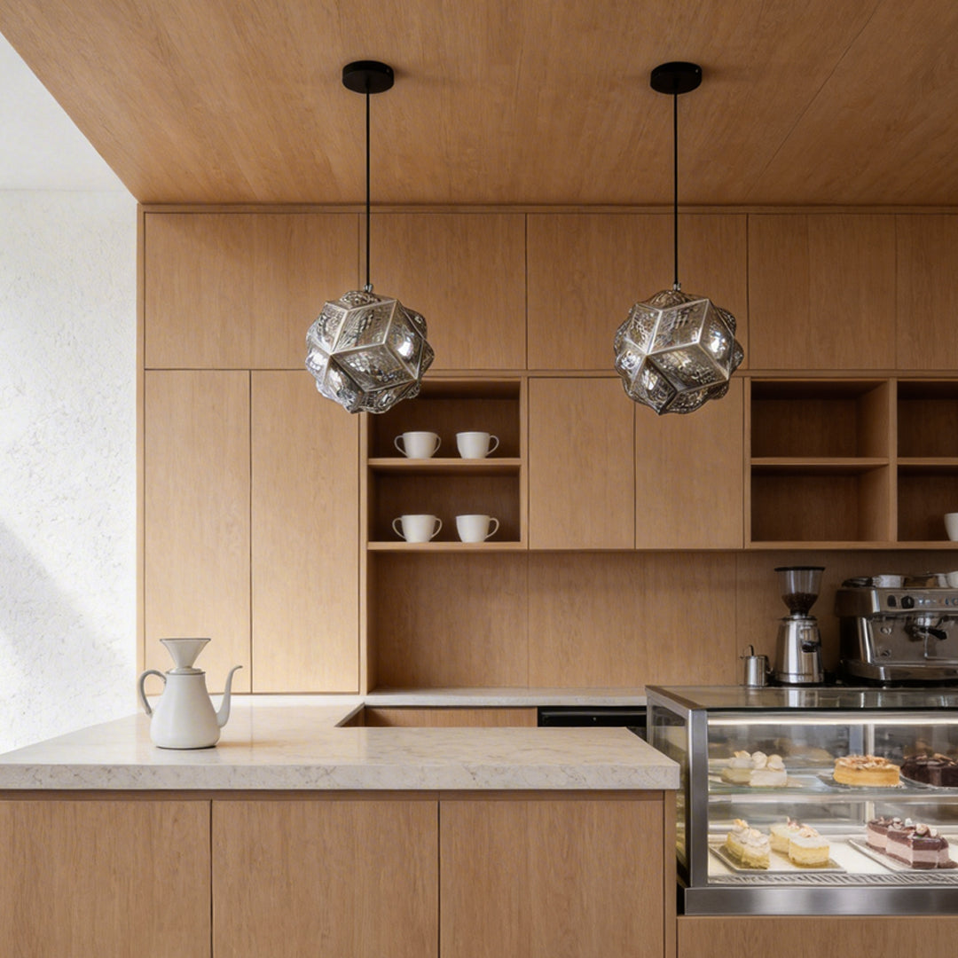 Polyhedron Pendant Light Modern Irregular Sphere Ceiling Light