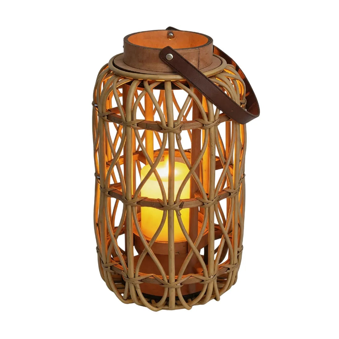 Portable LED Lanterns Handwoven Vintage Decorative Floor Lamps