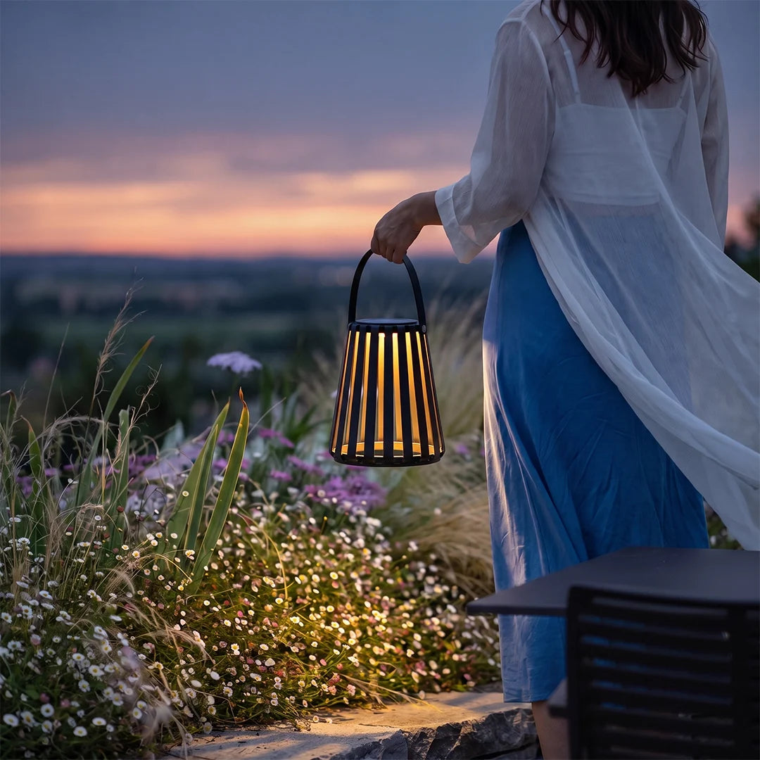 Portable LED Light Lantern Solar Outdoor Landscape Light