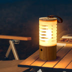 Portable Wood USB Rechargeable LED Camping Lantern