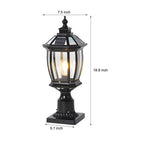 Solar Column Pillar Lights LED Waterproof Garden Fence Post Light