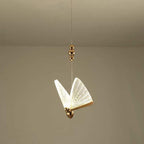 Butterflies Shaped LED Gold Modern Pendant Lights Hanging Lamp Island Lights