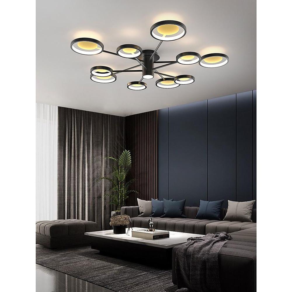 Modern Ring Ceiling Light Satellite-Style Sculptural LED Light