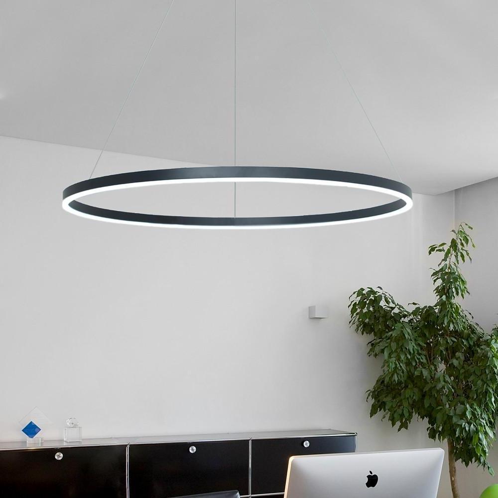Geometric Slimline Circular Chandeliers Entry Light Dimmable Ceiling Light