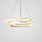 18'' Spiral-shaped LED Dimmable White Modern Adjustable Pendant Lights