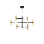 6 Lights LED Modern Gold Geometric Chandelier Hanging Lamp