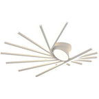 Creative Linear Oval Sticks LED White Modern Flush Mount Ceiling Light