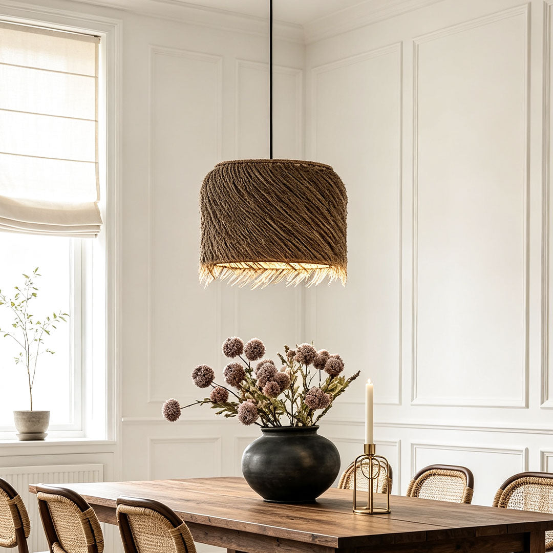 Rattan Lighting Pendants Japanese Wabi-Sabi Ceiling Light