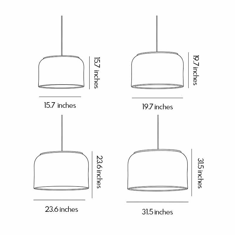 Rattan Lighting Pendants Japanese Wabi-Sabi Ceiling Light