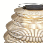Rattan Outdoor Lantern Modern Waterproof LED Solar Light