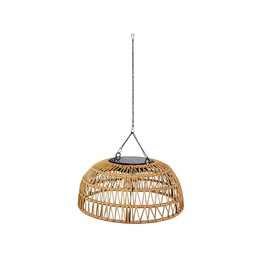 Outdoor Solar Pendant Light Modern Woven Floor Light