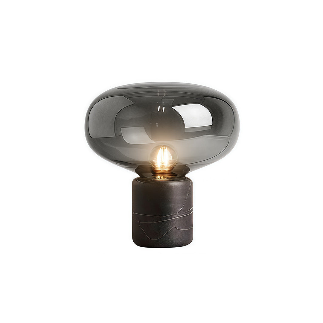 Glass Modern Table Lamps Marble Mushroom Bedside Lamp