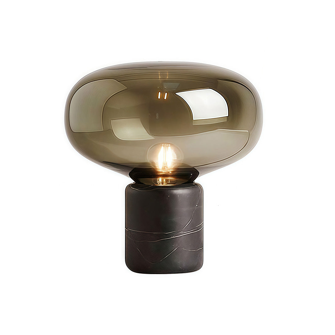 Glass Modern Table Lamps Marble Mushroom Bedside Lamp