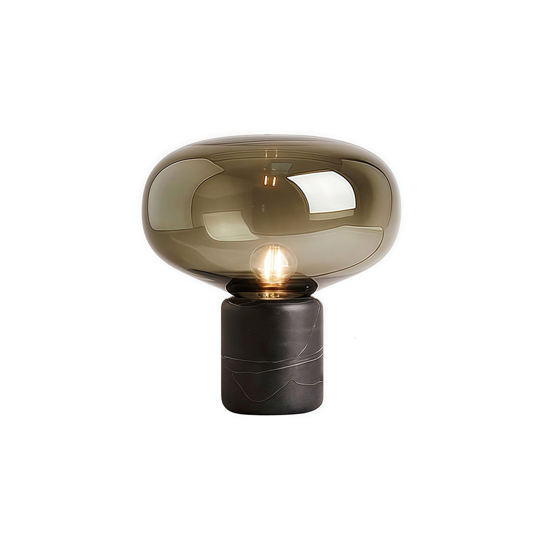 Glass Modern Table Lamps Marble Mushroom Bedside Lamp