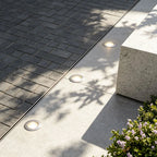 Recessed Floor Lighting Solar LED Metal Well Light