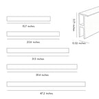 【4 PCS】Recessed LED Strip Lighting Modern Aluminum LED Light
