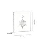 【2 PCS】Recessed Step Lights Leaf-Pattern Motion Sensor Light