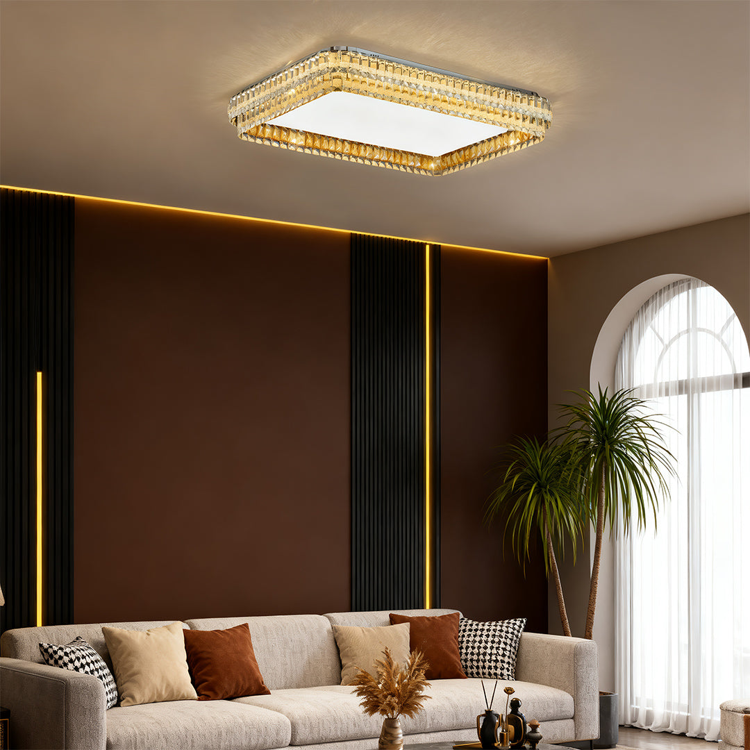 Flush Mount Modern Light Atmospheric Luxury Crystal Light