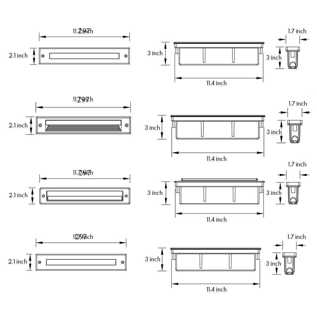 Linear LED Step Night Lights Minimalist Style
