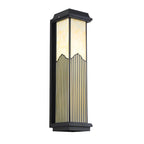 Rectangular Outdoor Sconce Solar-Powered Metal Light