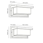 Rectangular Outdoor Wall Lights Waterproof Modern Solar Light
