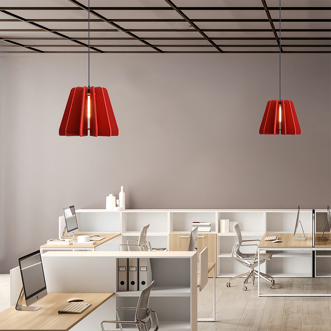 1 Light Single Pendant with Environmental Felt Cloth Ceiling Lights